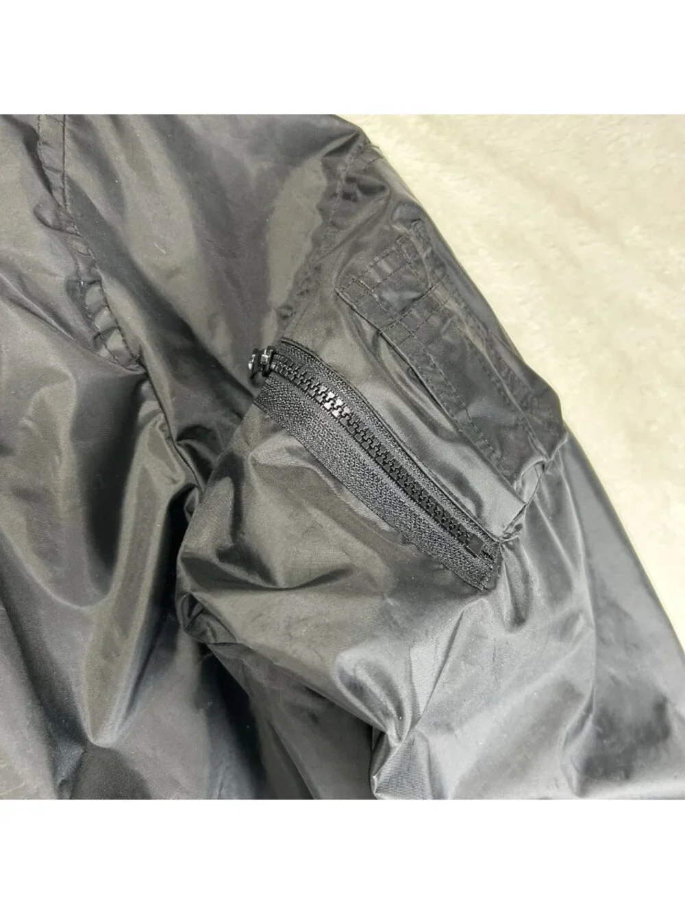 Amongst Others Flight Jacket Mens Large Bomber Black America Legacy